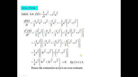 梯形法則|2012 HKDSE M1 Solution q10, Trapezoidal rule(梯形。